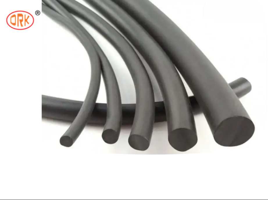 แถบยางโปรไฟล์การอัดรีดแข็ง EPDM สีดำ สายยางโอริงกันน้ำได้ดีเยี่ยม