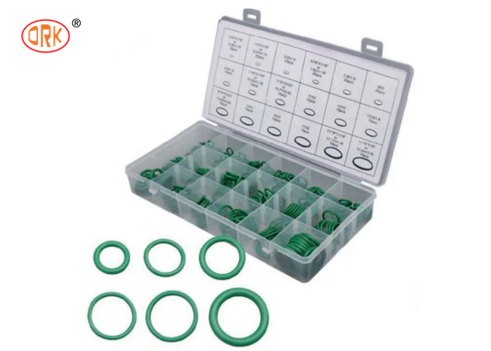 สีเขียว HNBR 240PCS O Ring Box 18 ขนาด O Ring kit สำหรับเครื่องปรับอากาศ