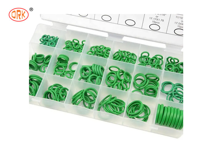 สีเขียว HNBR 240PCS O Ring Box 18 ขนาด O Ring kit สำหรับเครื่องปรับอากาศ