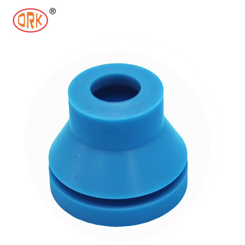 ความต้านทานการกระโดดกลับที่ดี สีน้ําเงิน Custom Mold Silicone Rubber Bushing