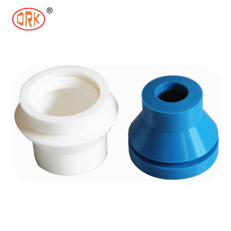 ความต้านทานการกระโดดกลับที่ดี สีน้ําเงิน Custom Mold Silicone Rubber Bushing