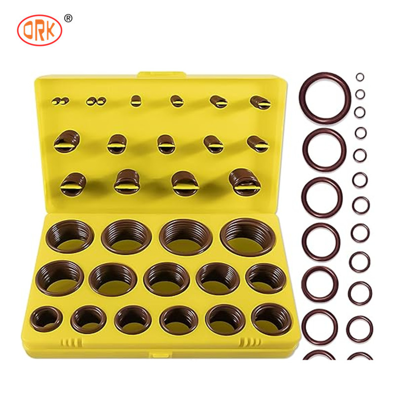 ความทนทานสูง 386PCS FKM 75A สีน้ําตาล สายประปา O Ring Kit สําหรับรถยนต์