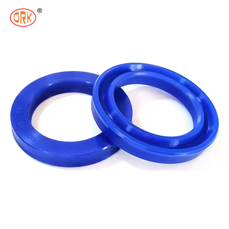 สีฟ้า NBR U Cup Ring Seal สําหรับกระบอกไฮดรอลิกที่มีความทนทานต่อการบดและความทนทานต่อการกระโดดกลับที่ดี