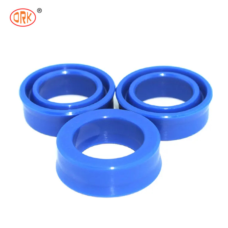 สีฟ้า NBR U Cup Ring Seal สําหรับกระบอกไฮดรอลิกที่มีความทนทานต่อการบดและความทนทานต่อการกระโดดกลับที่ดี