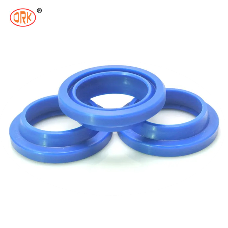 สีฟ้า NBR U Cup Ring Seal สําหรับกระบอกไฮดรอลิกที่มีความทนทานต่อการบดและความทนทานต่อการกระโดดกลับที่ดี