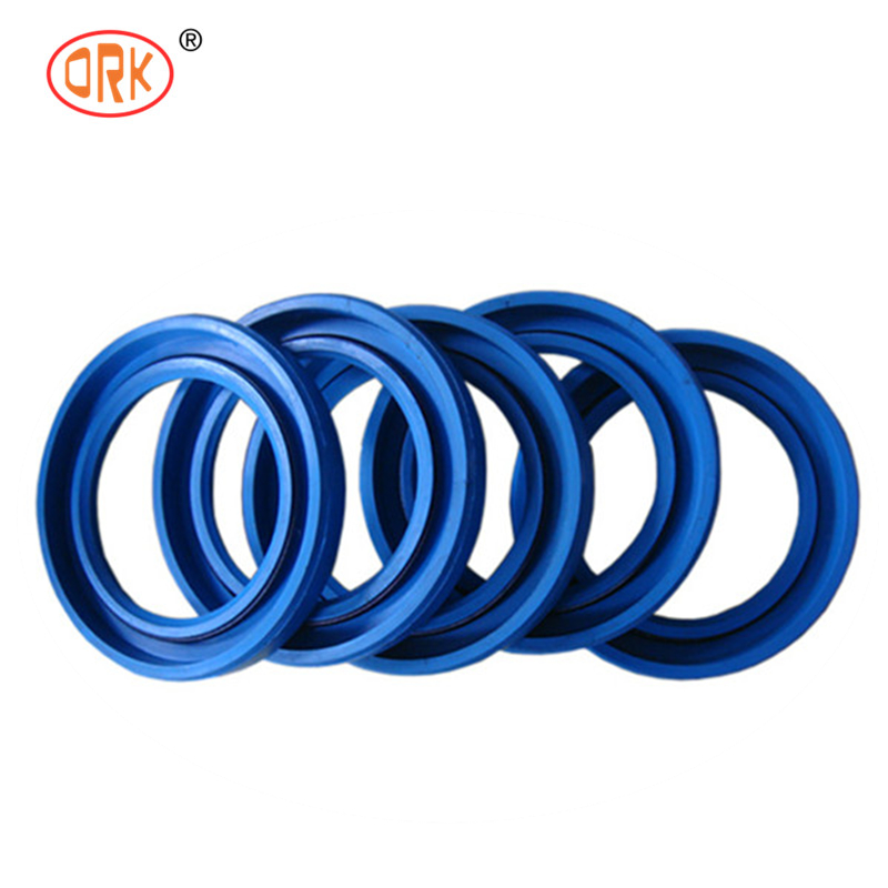 สีฟ้า NBR U Cup Ring Seal สําหรับกระบอกไฮดรอลิกที่มีความทนทานต่อการบดและความทนทานต่อการกระโดดกลับที่ดี