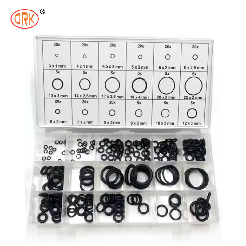 NBR Nitrile O Ring Kit, Multi Material Rubber O-Ring Set, Leakproof Sealing Rings, เหมาะสําหรับรถยนต์, เครื่องขุด, การบํารุงรักษาท่อ